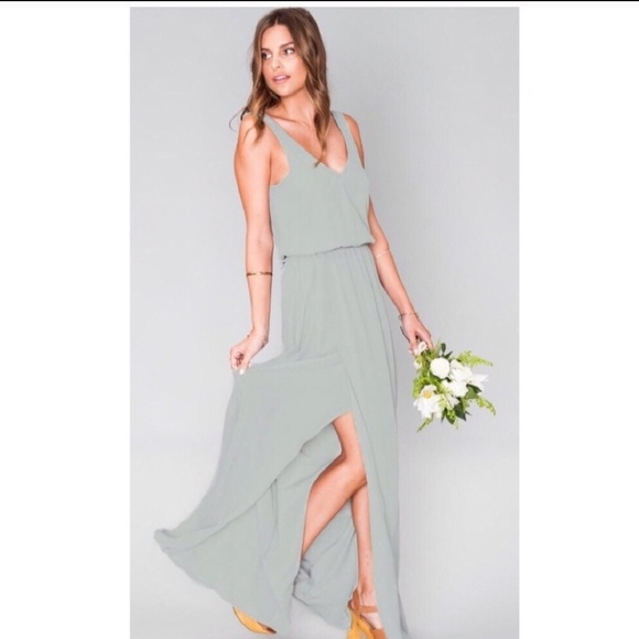 silver sage maxi dress